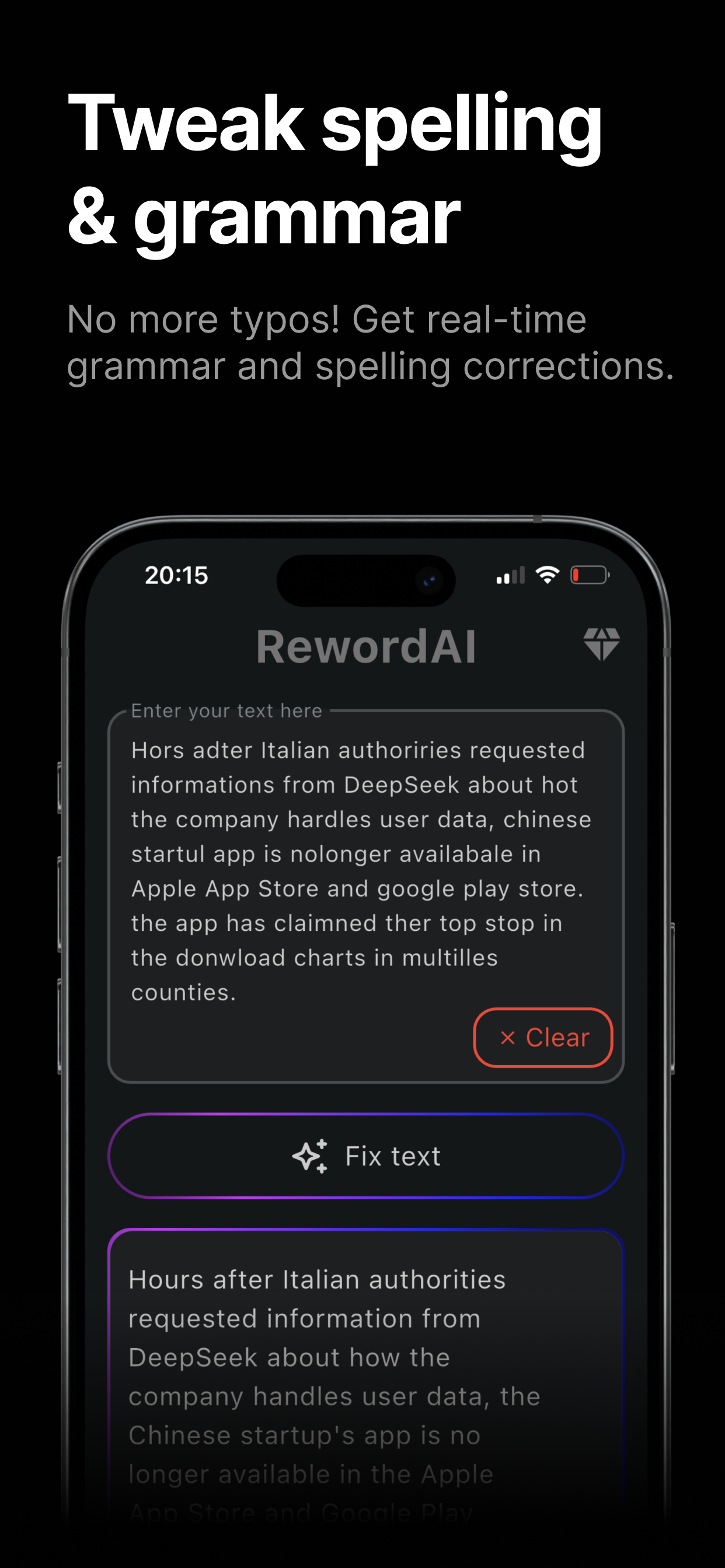 Reword screenshot 3